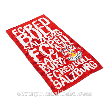 Yiwu criativo toalha letras vermelhas padrão toalha de praia BT-063